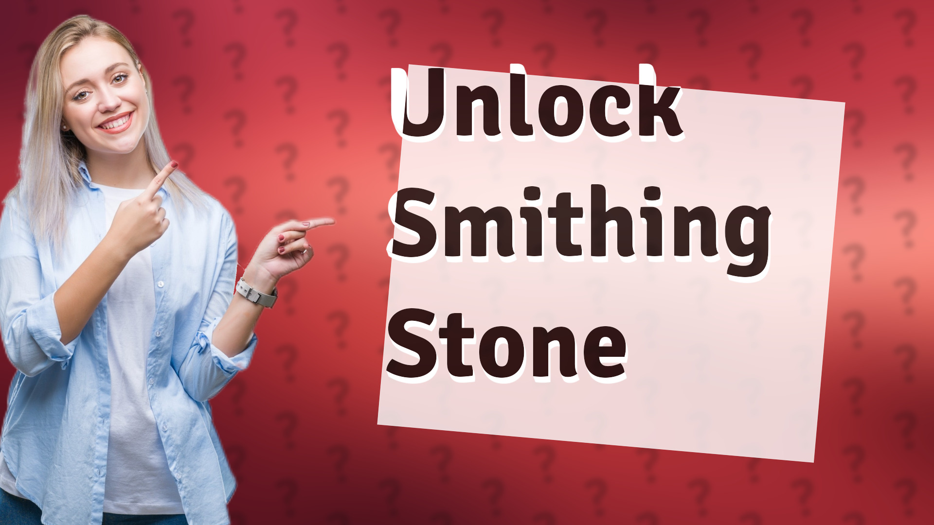 Unlock Smithing Stone