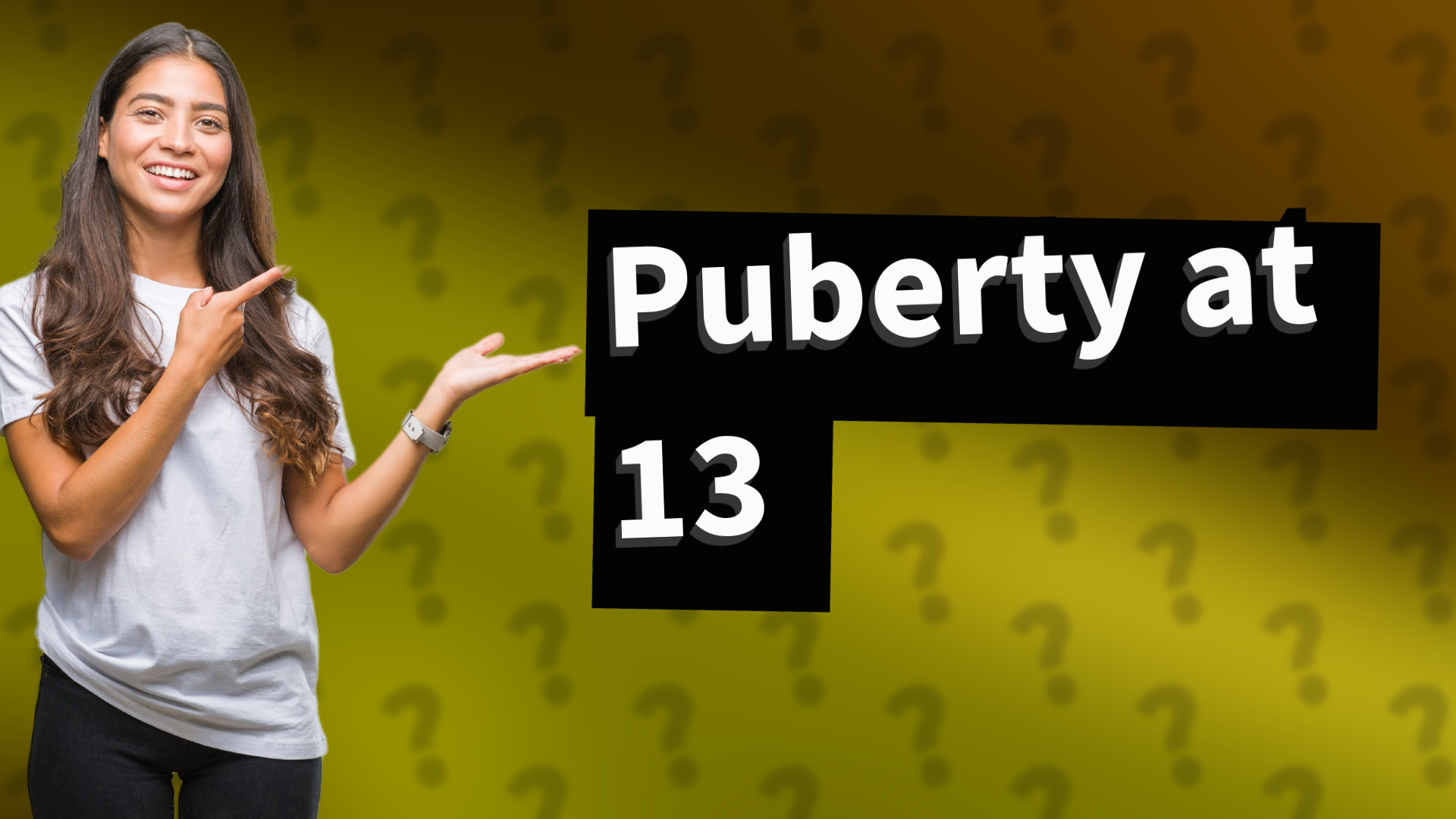 Puberty at 13