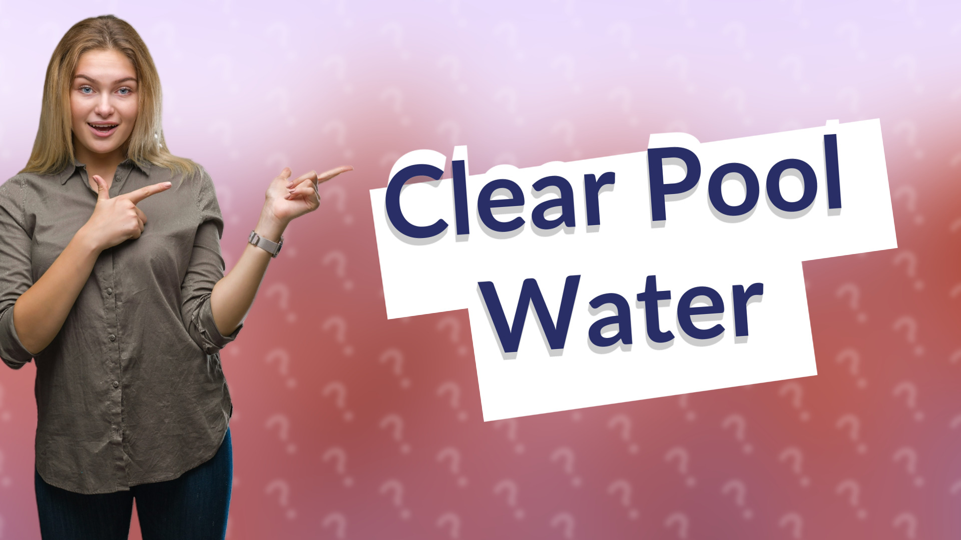 Clear Pool Water