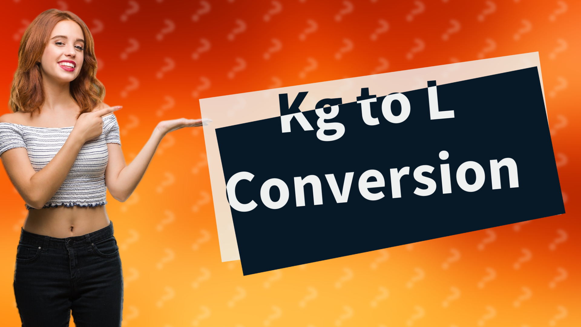 Kg to L Conversion