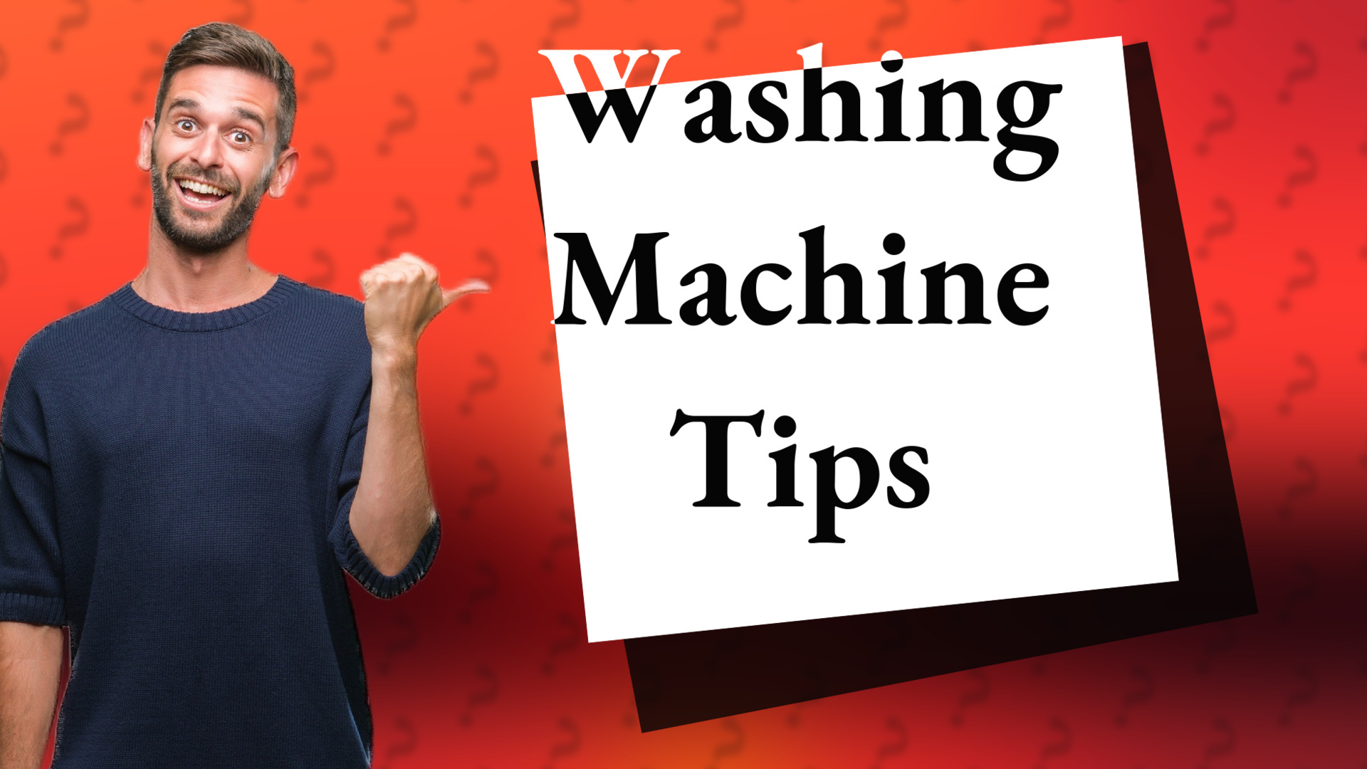Washing Machine Tips