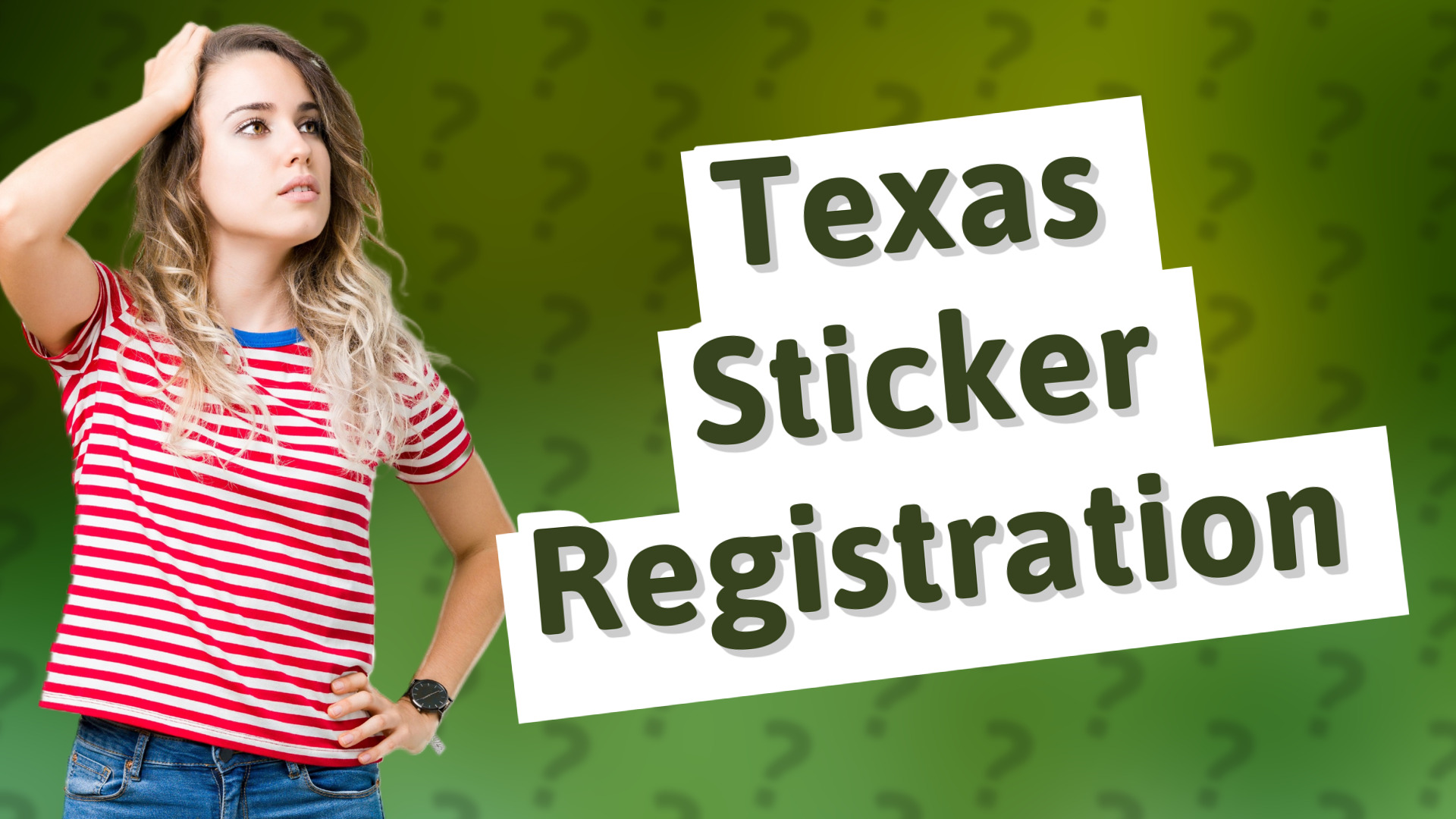 Texas Sticker Registration