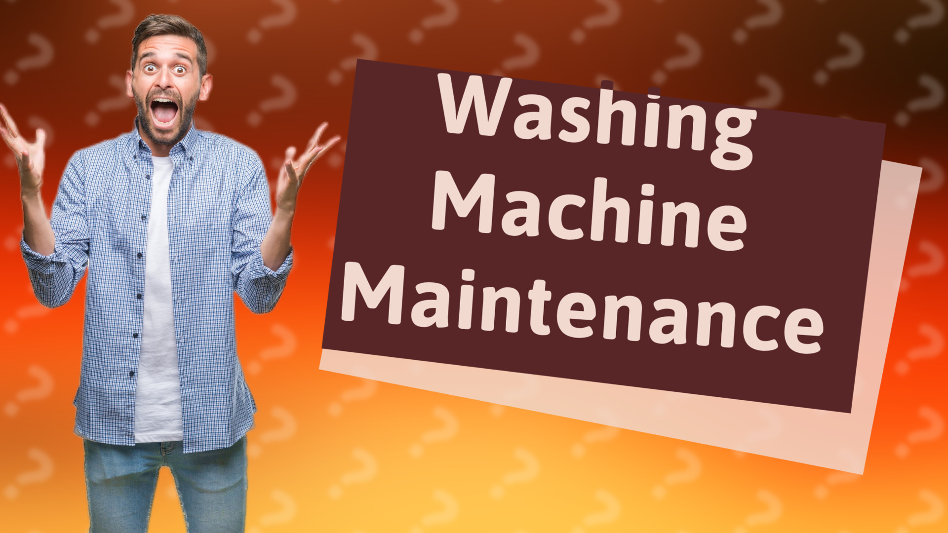 Washing Machine Maintenance