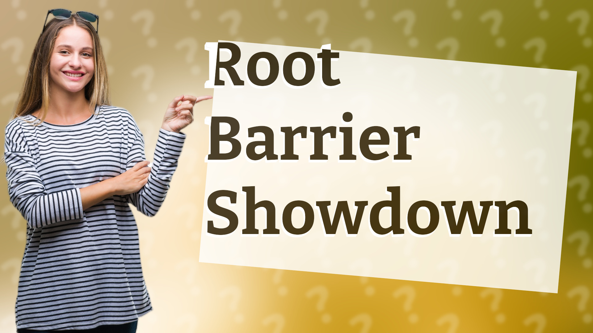 Root Barrier Showdown