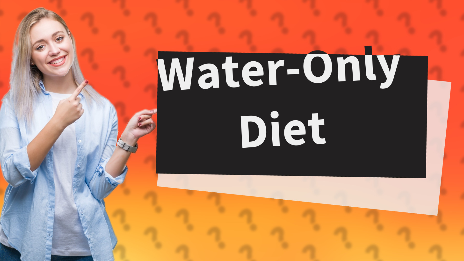 Water-Only Diet