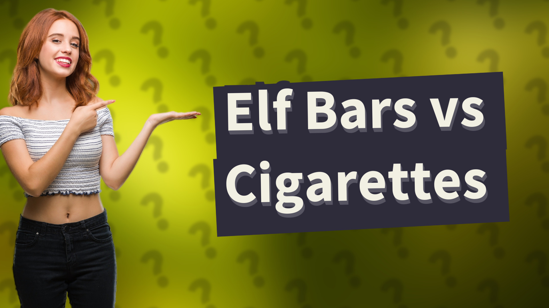 Elf Bars vs Cigarettes