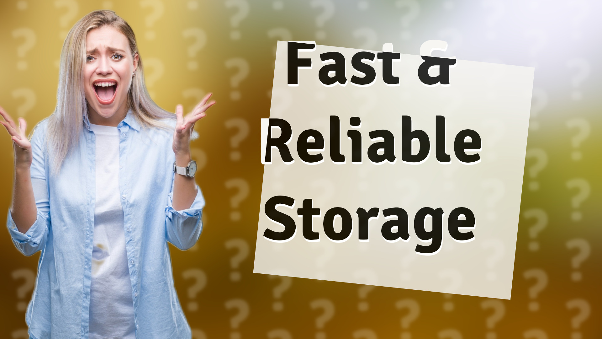 Fast & Reliable Storage
