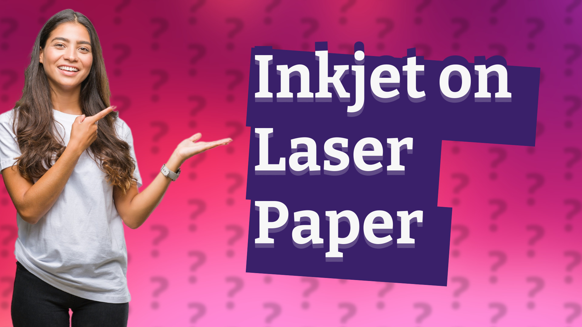Inkjet on Laser Paper