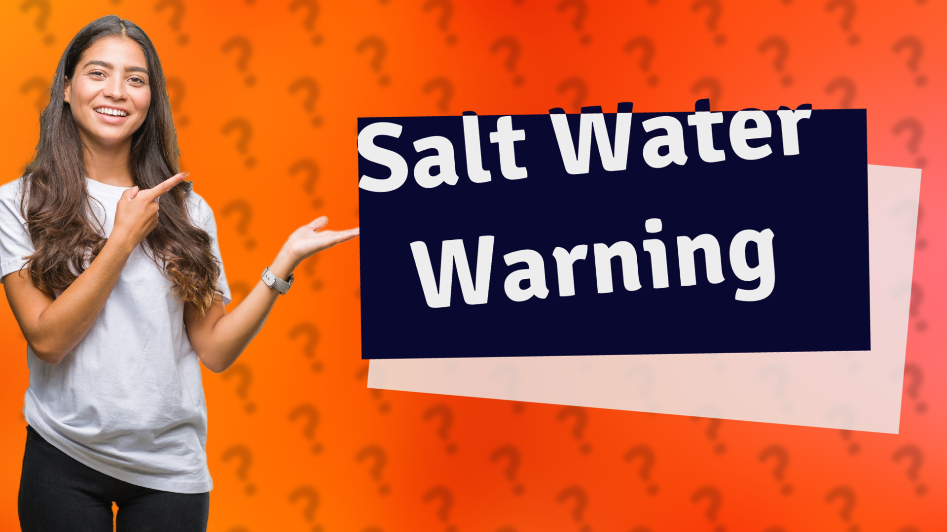 Salt Water Warning