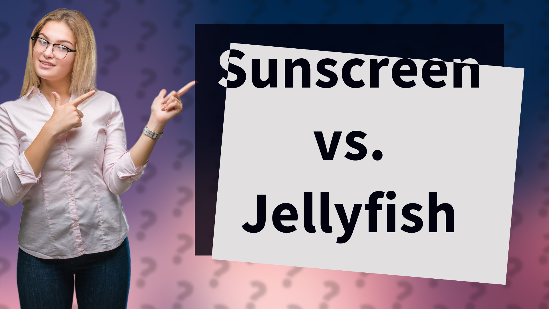 Sunscreen vs. Jellyfish