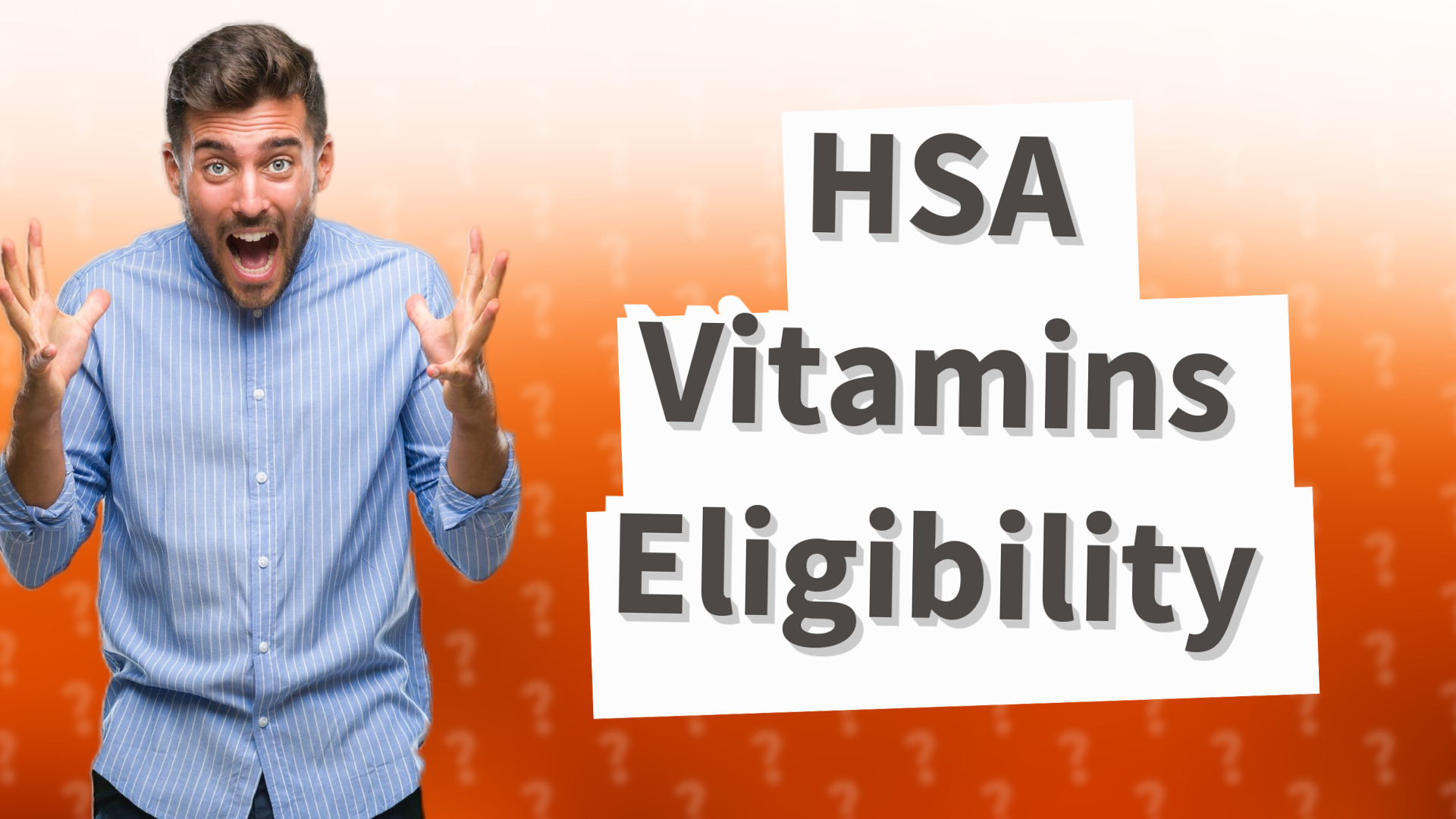 HSA Vitamins Eligibility