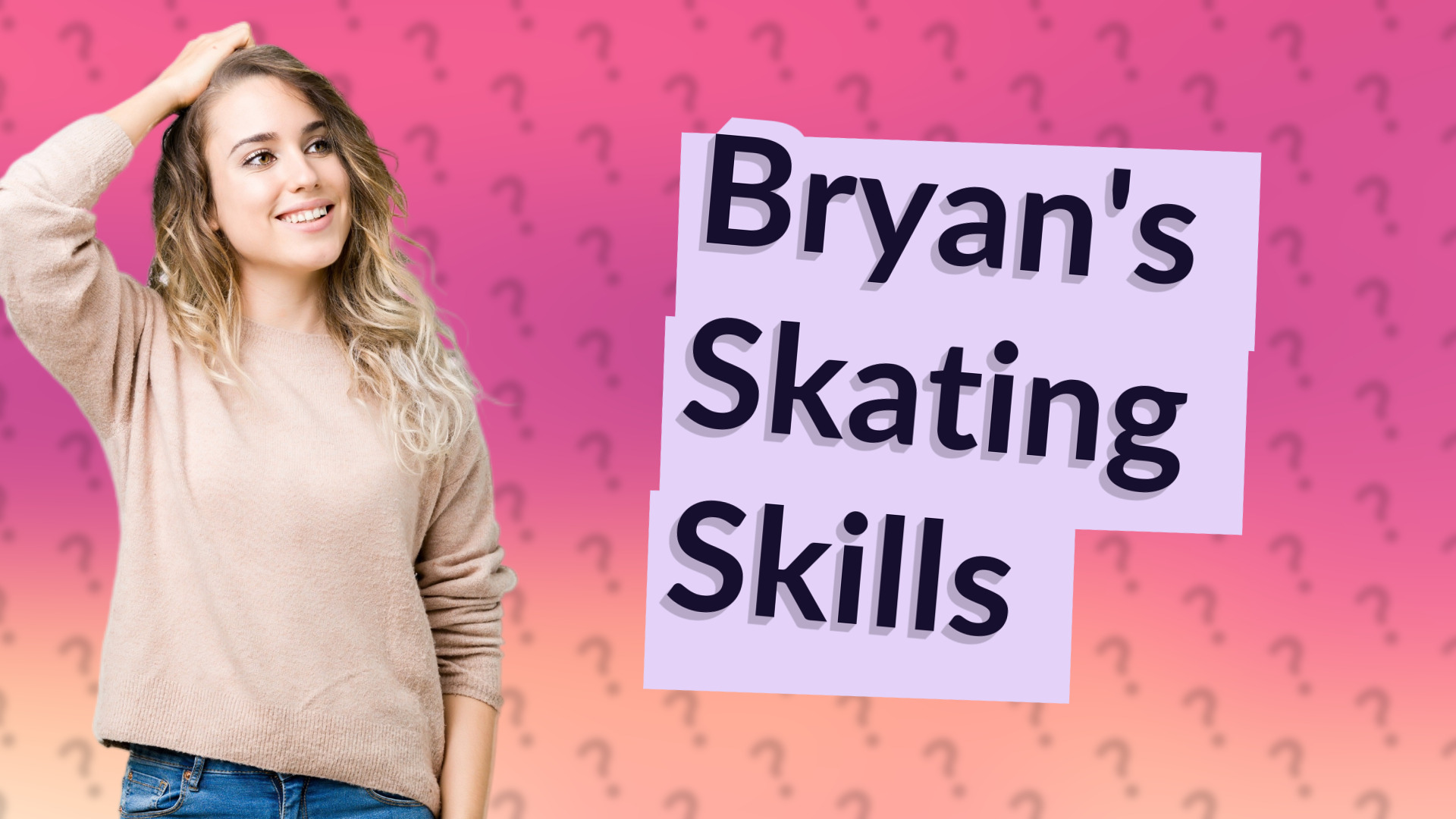 Bryan's Skating Skills