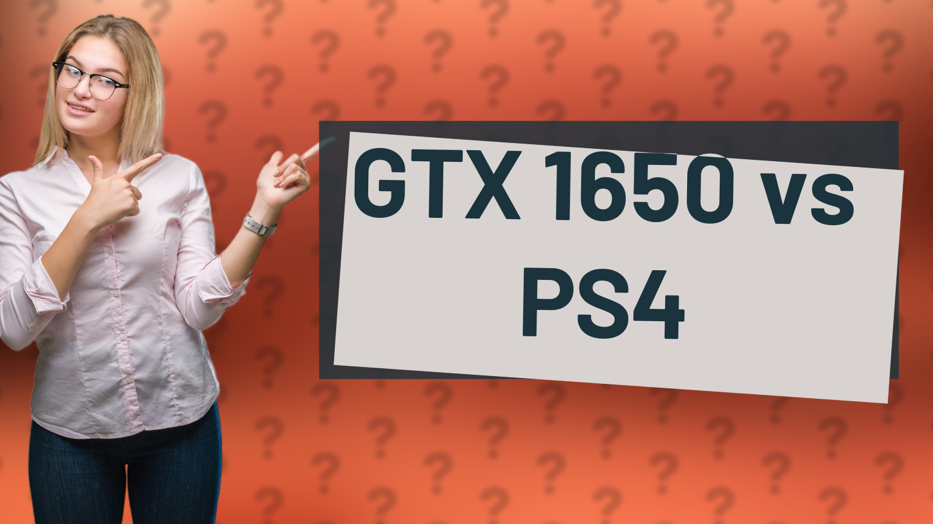 GTX 1650 vs PS4