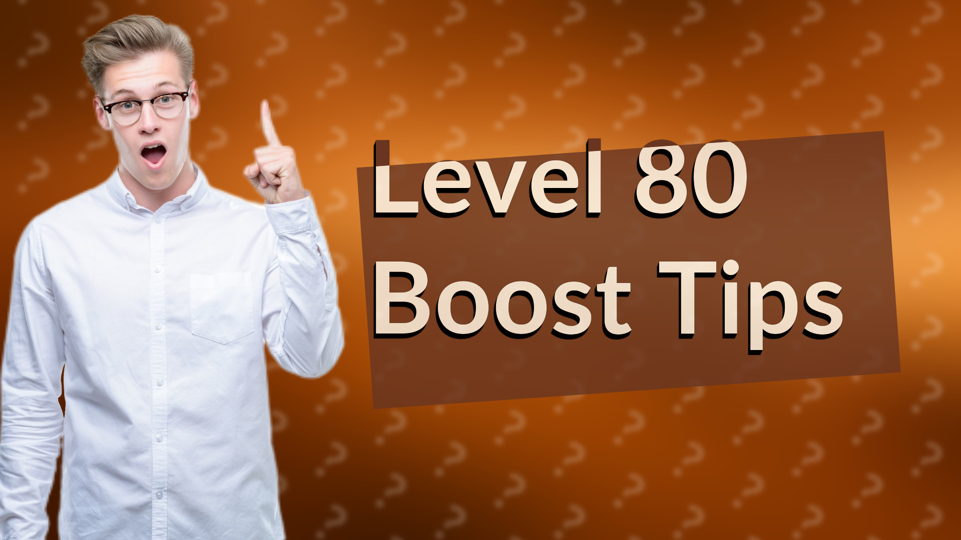 Level 80 Boost Tips