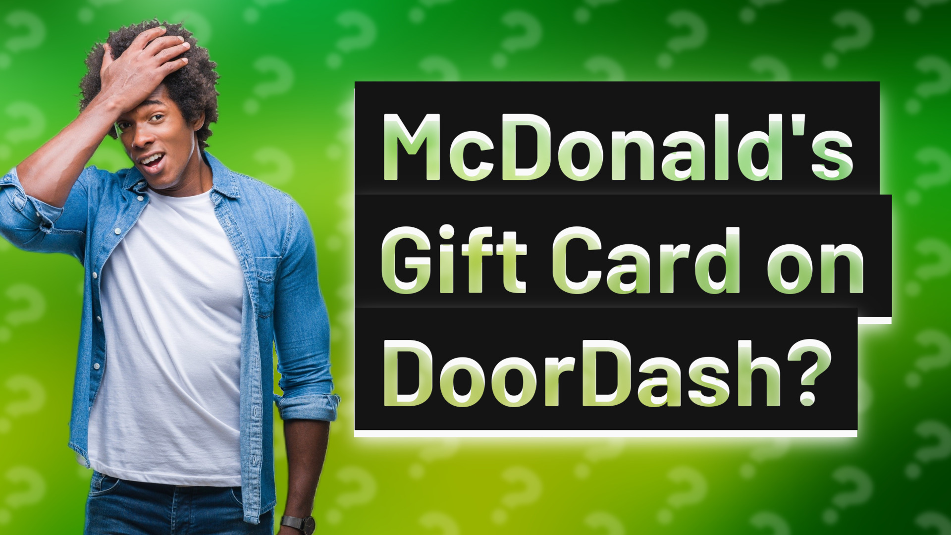 McDonald's Gift Card on DoorDash?