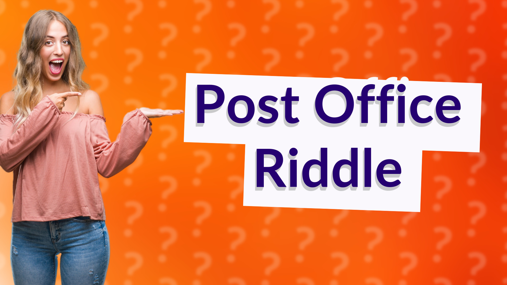 Post Office Riddle
