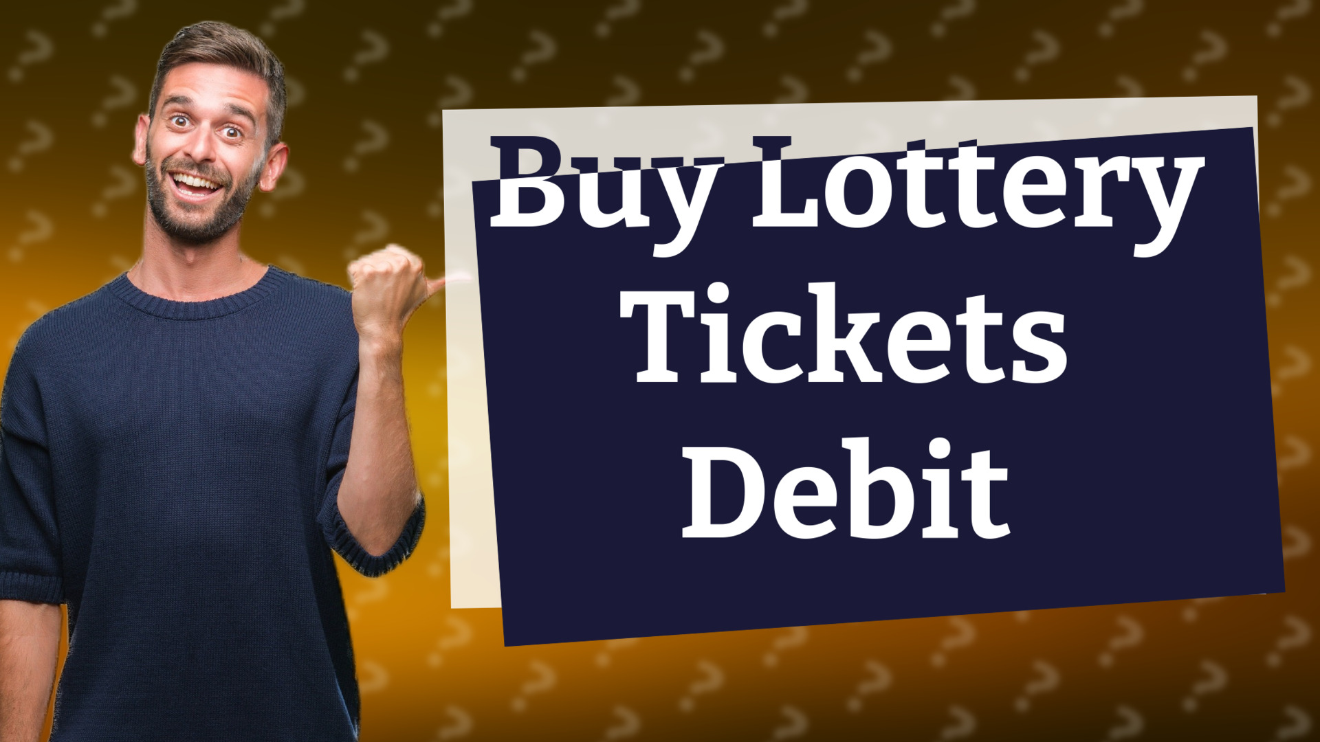 Buy Lottery Tickets Debit