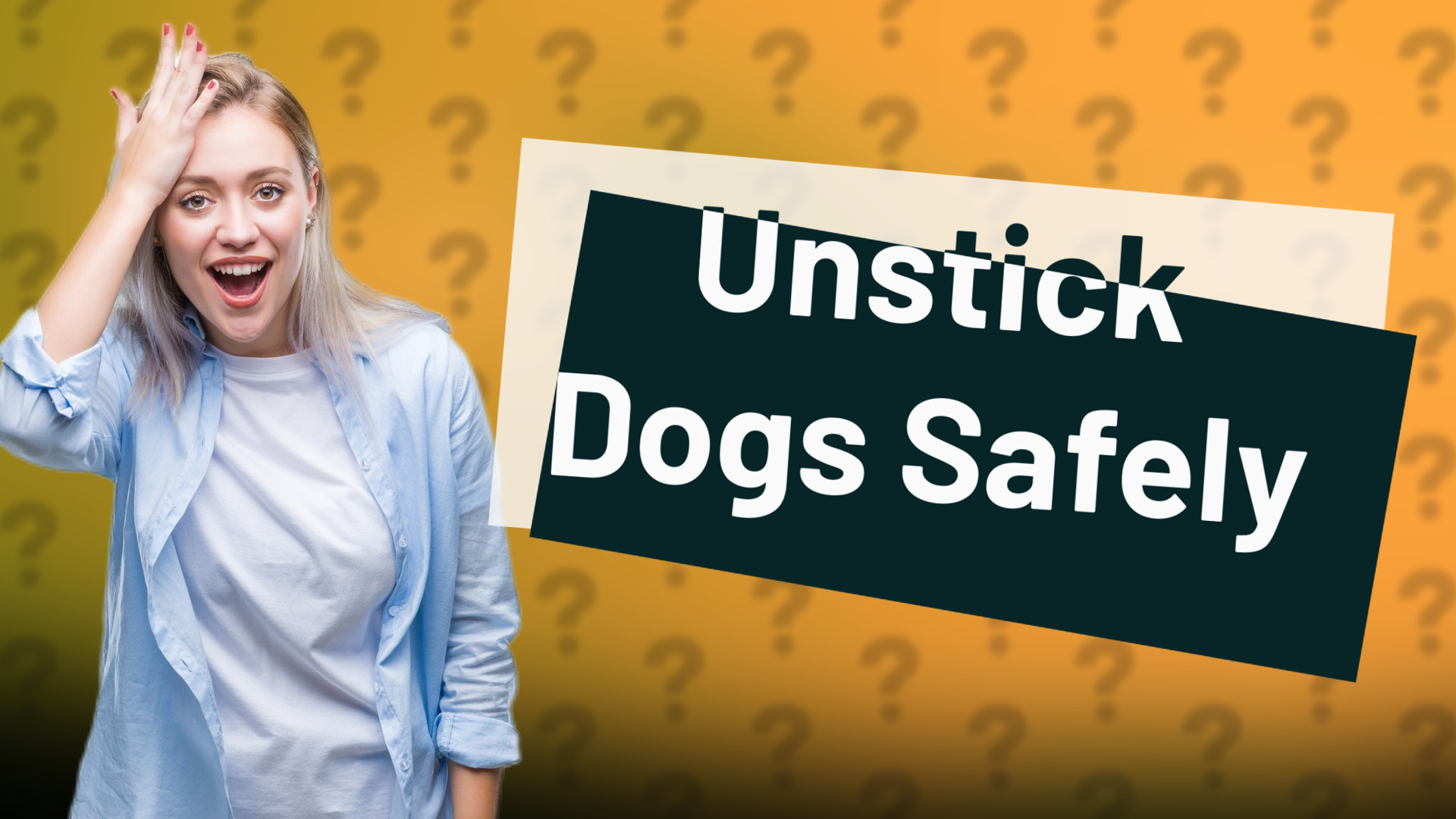 Unstick Dogs Safely