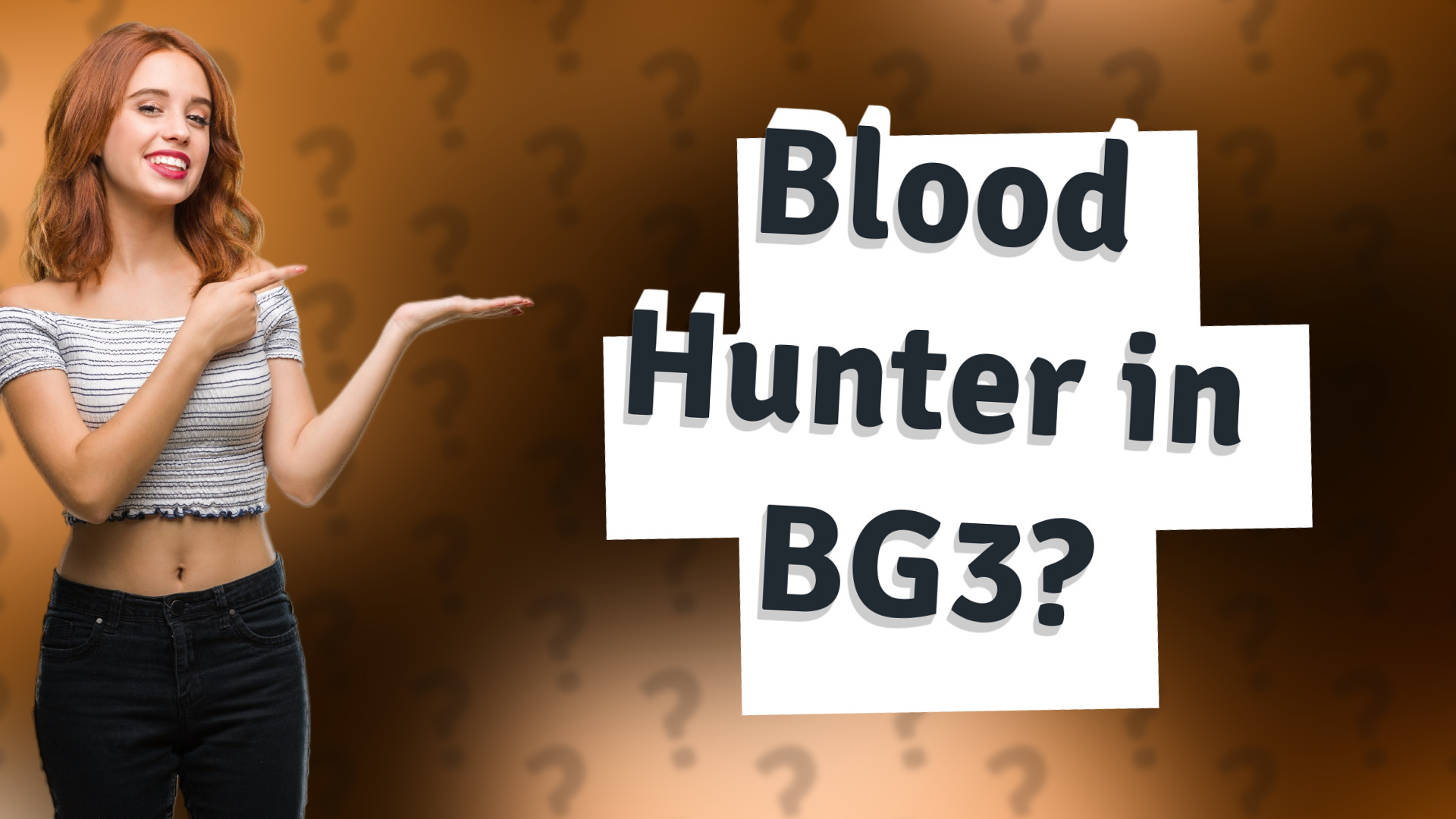 Blood Hunter in BG3?