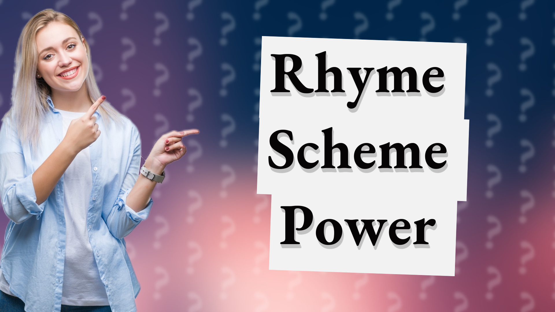 Rhyme Scheme Power