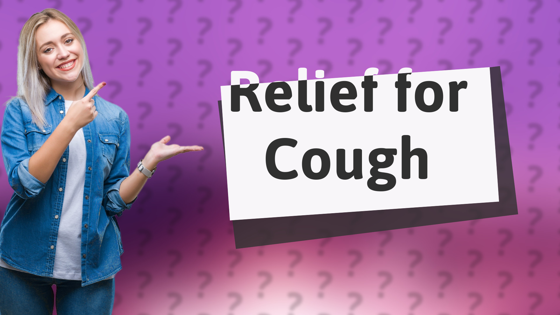 Relief for Cough
