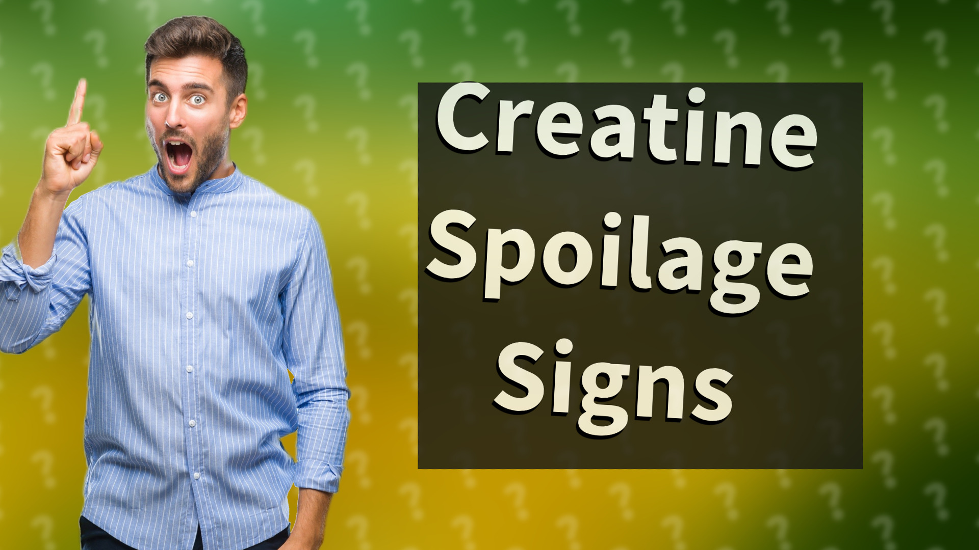 Creatine Spoilage Signs