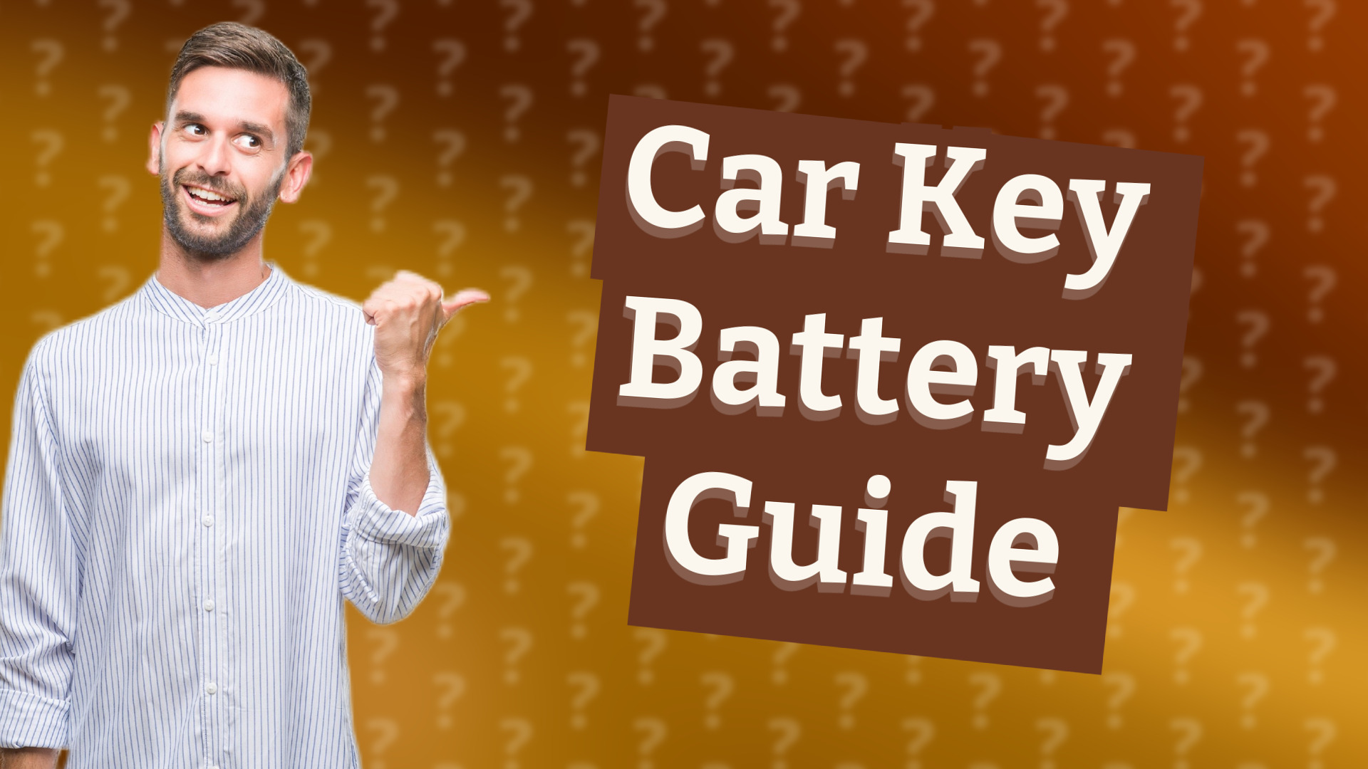 Car Key Battery Guide
