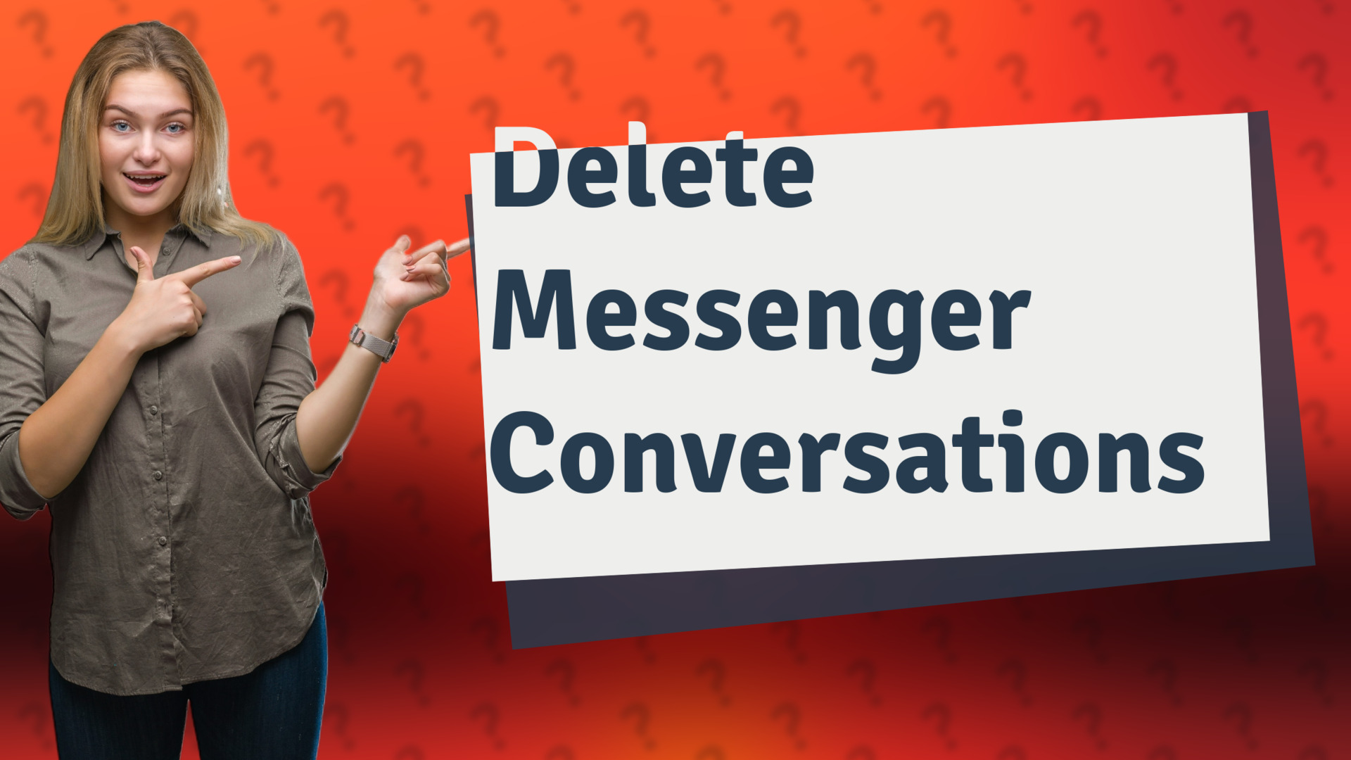 Delete Messenger Conversations