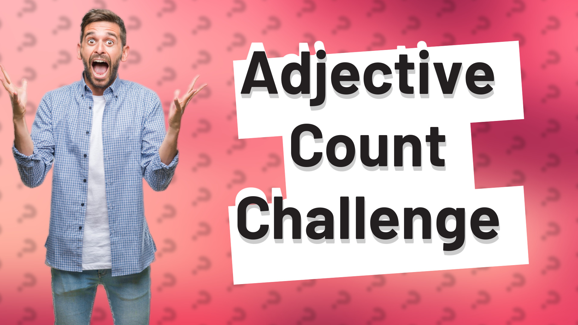 Adjective Count Challenge