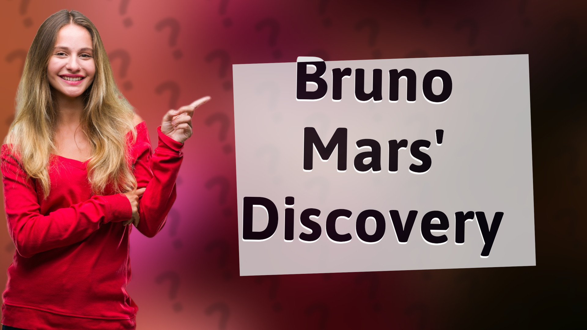 Bruno Mars' Discovery