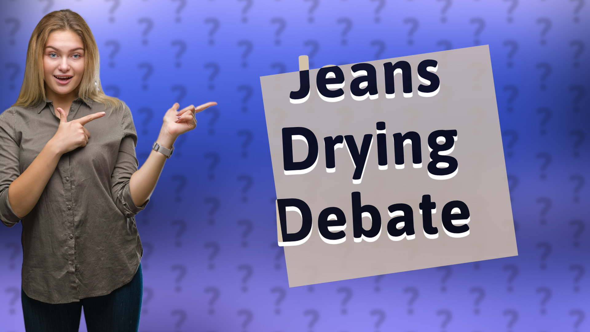 Jeans Drying Debate