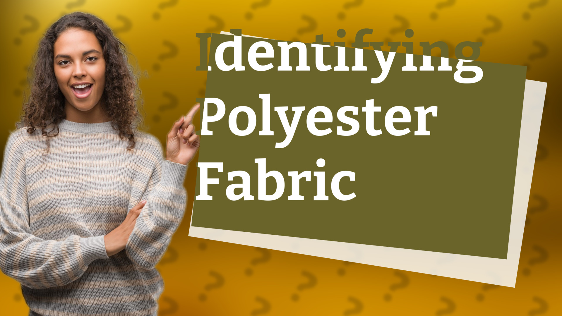 Identifying Polyester Fabric