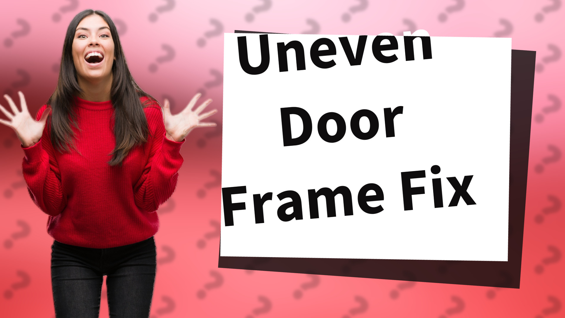 Uneven Door Frame Fix