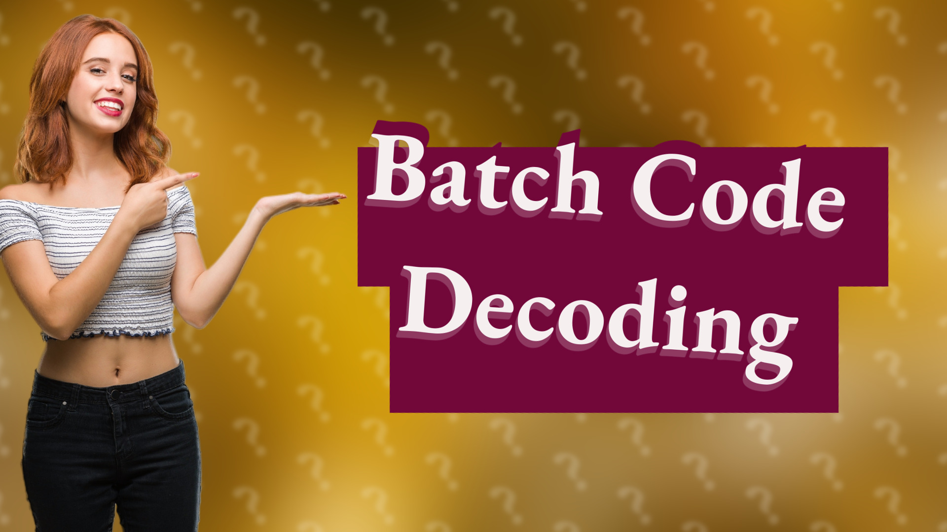 Batch Code Decoding
