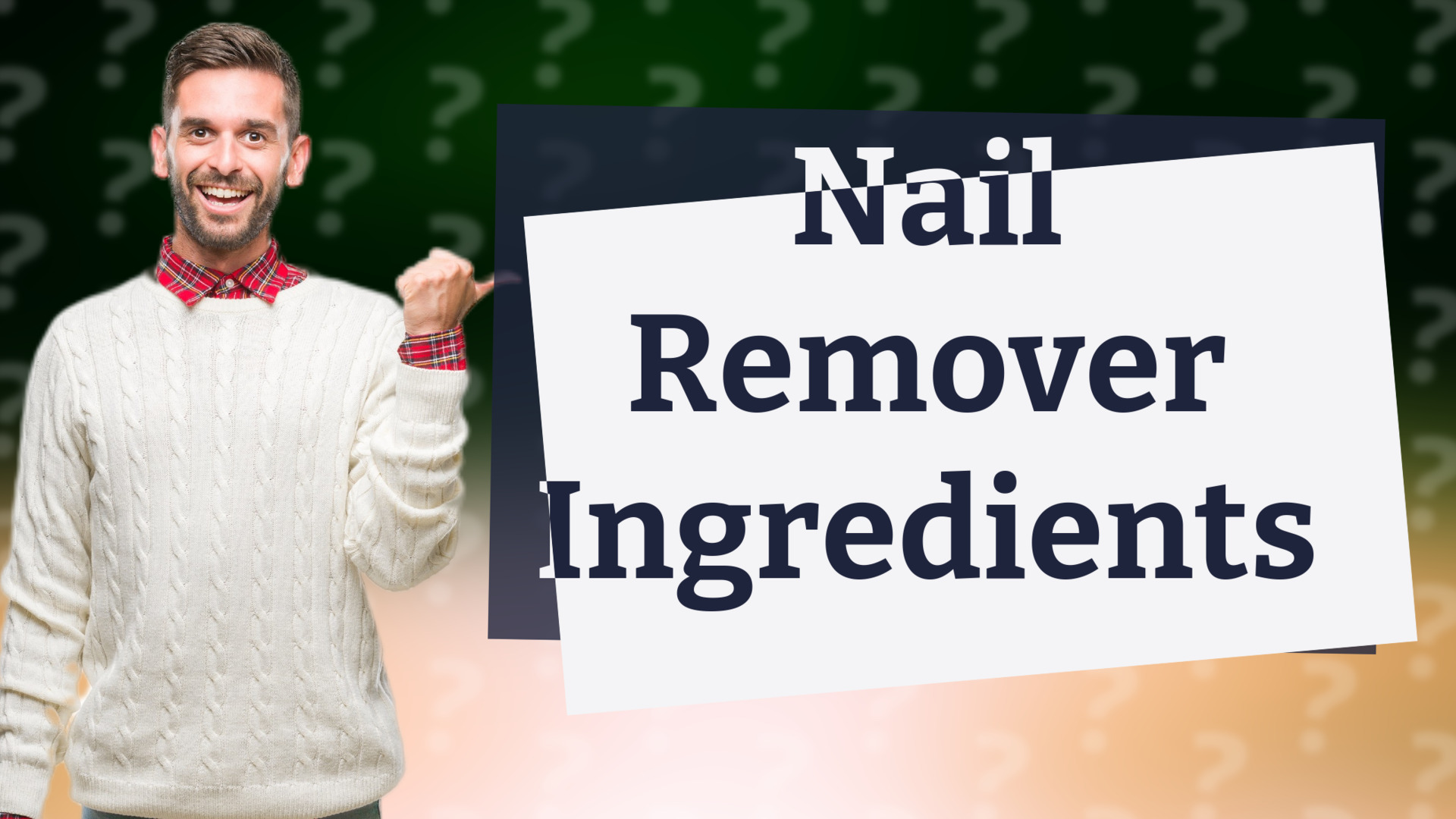 Nail Remover Ingredients