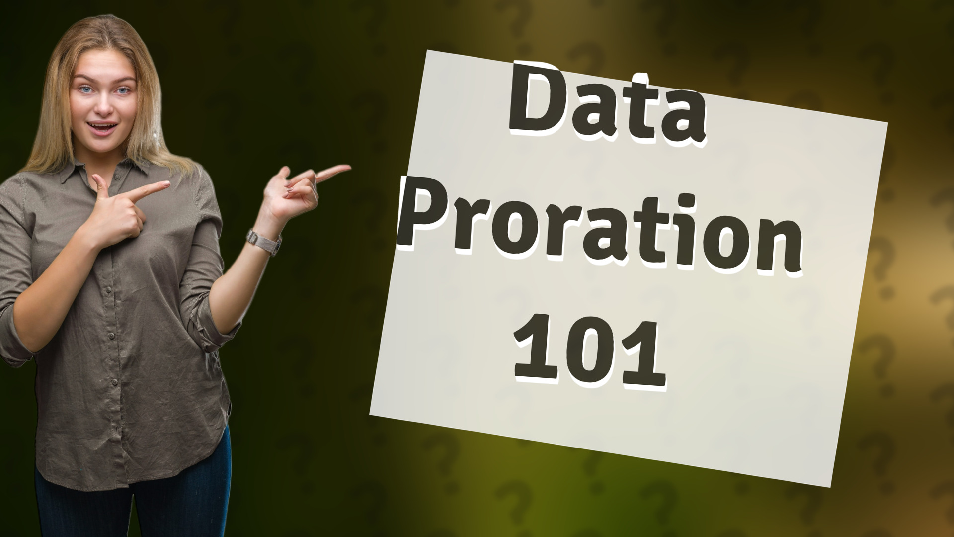 Data Proration 101