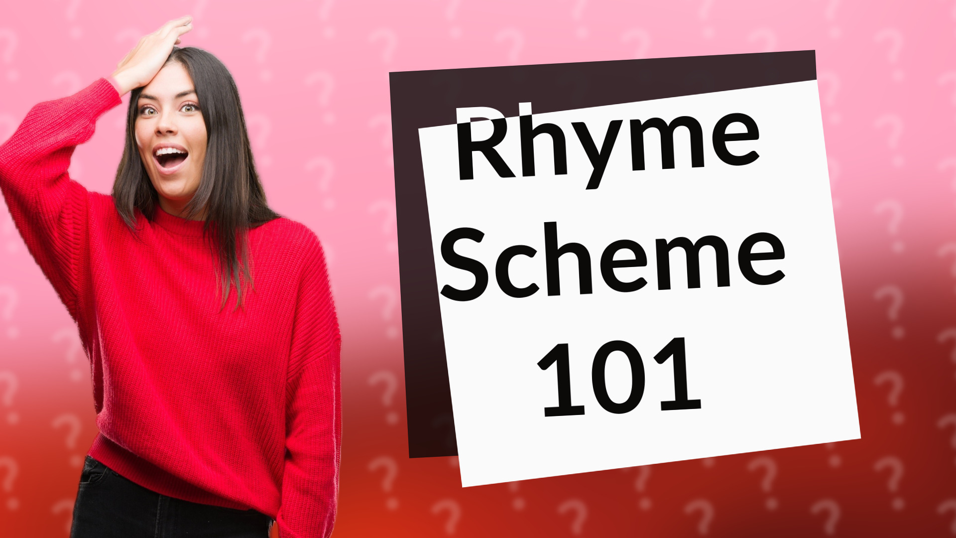 Rhyme Scheme 101