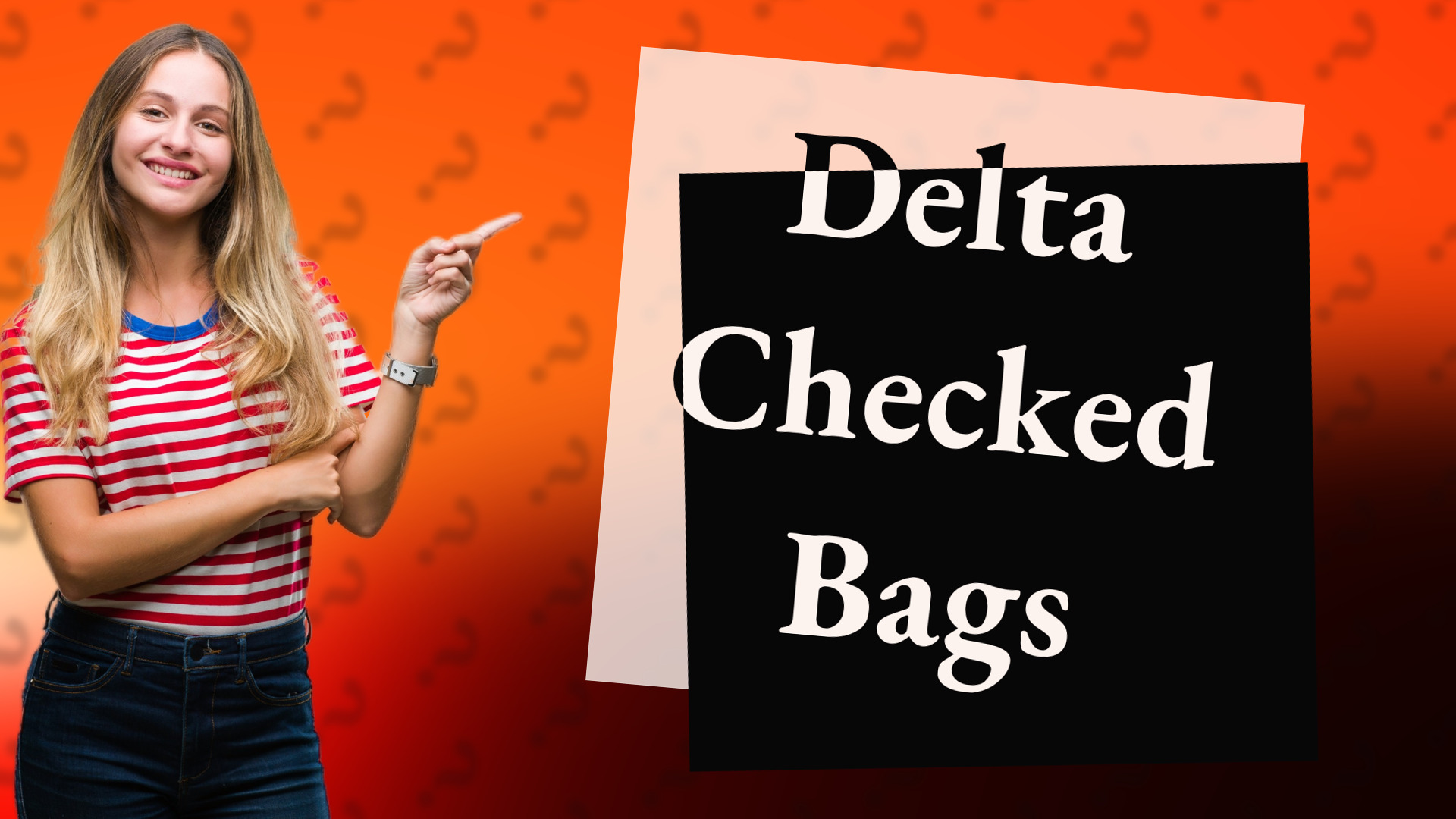 Delta Checked Bags