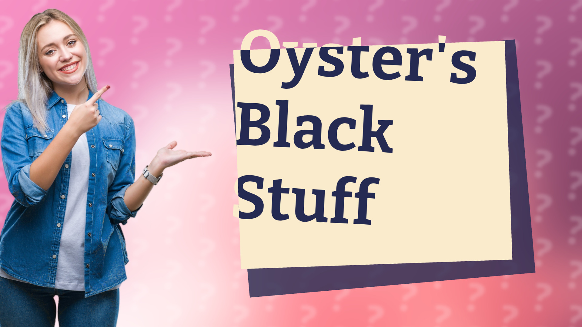 Oyster's Black Stuff