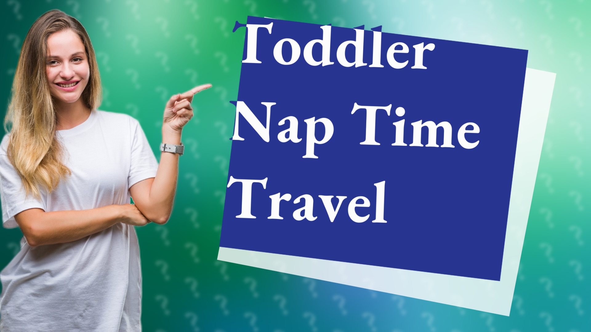 Toddler Nap Time Travel