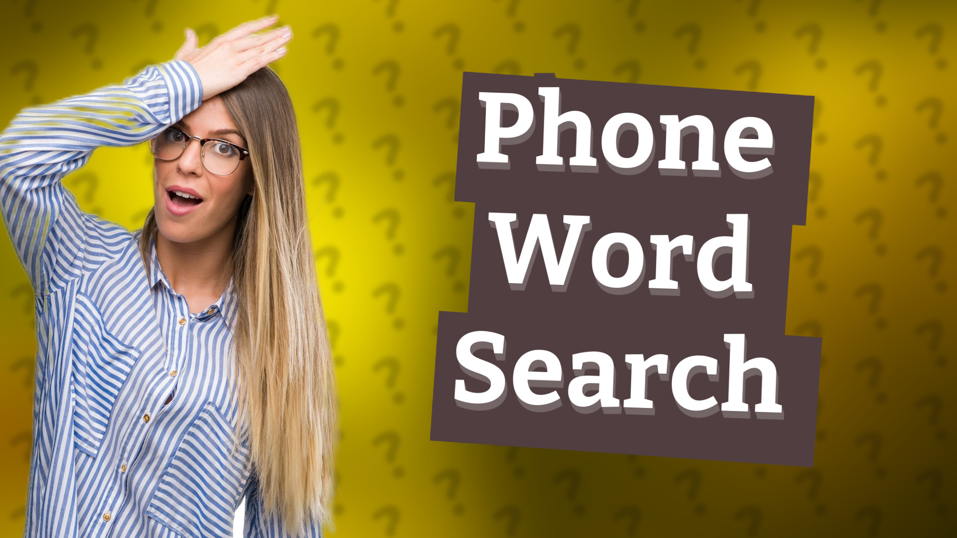 Phone Word Search