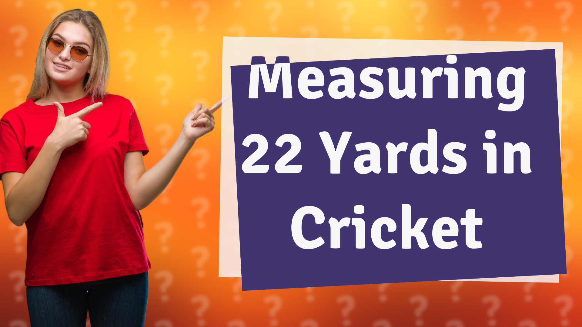 Measuring 22 Yards in Cricket