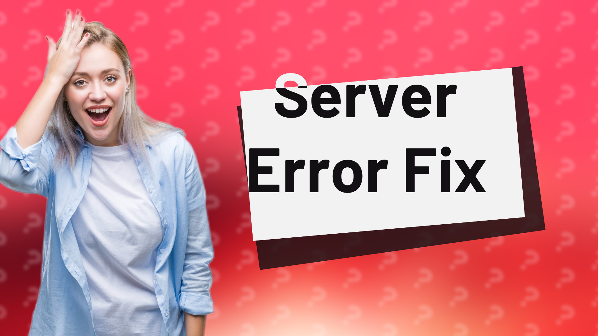 Server Error Fix