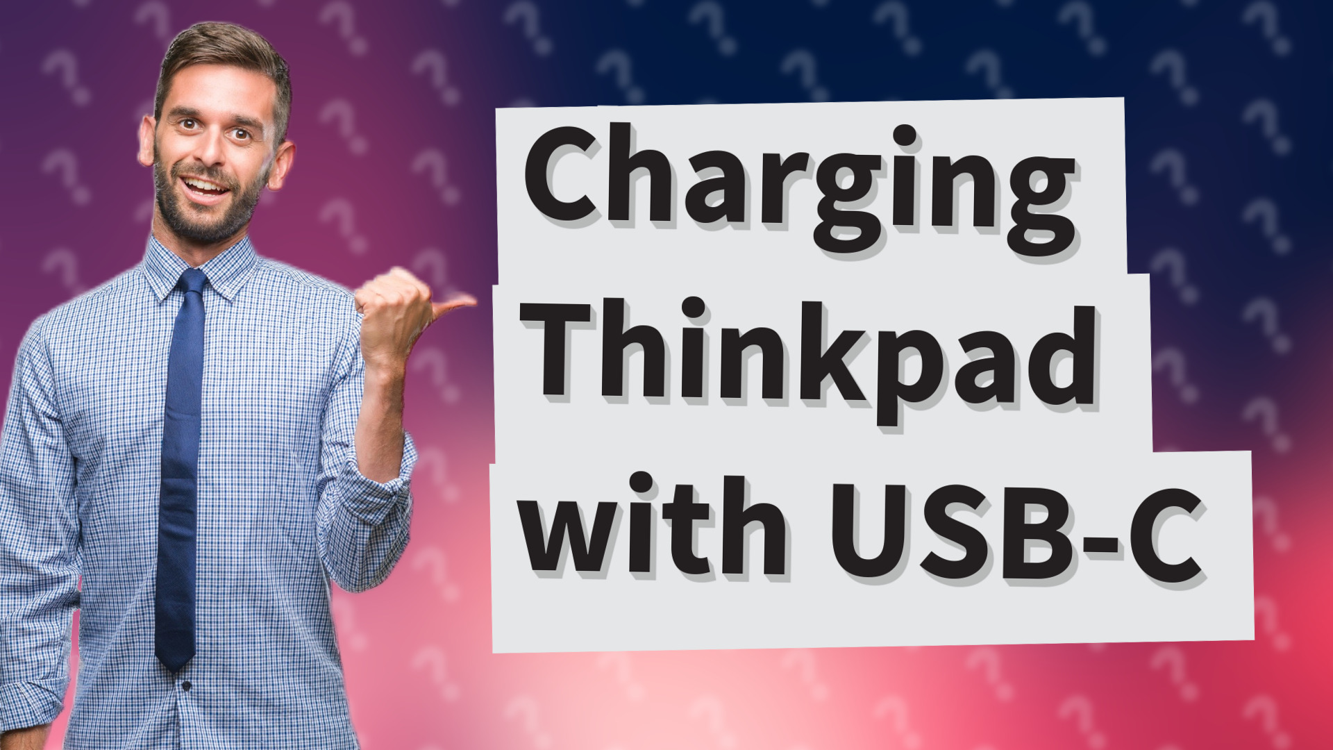 Charging Thinkpad with USB-C