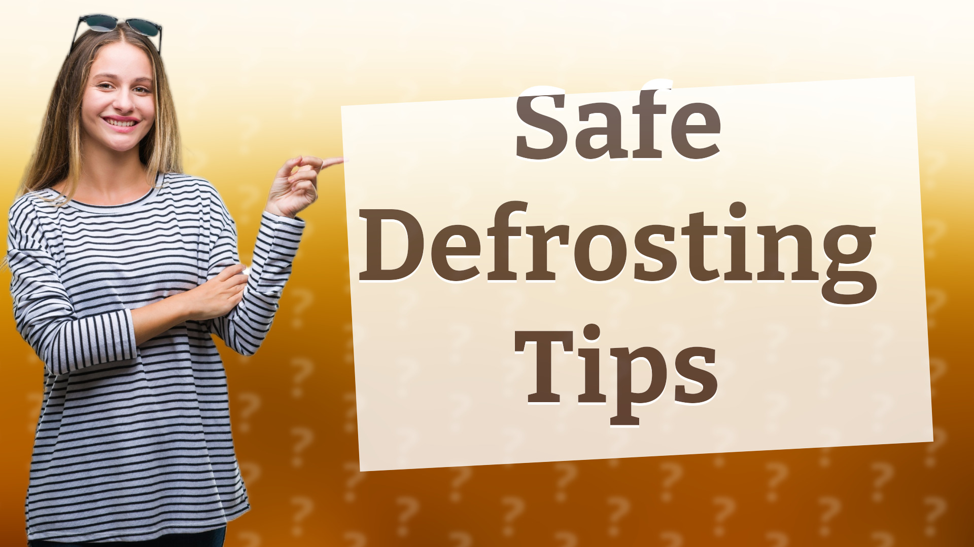 Safe Defrosting Tips