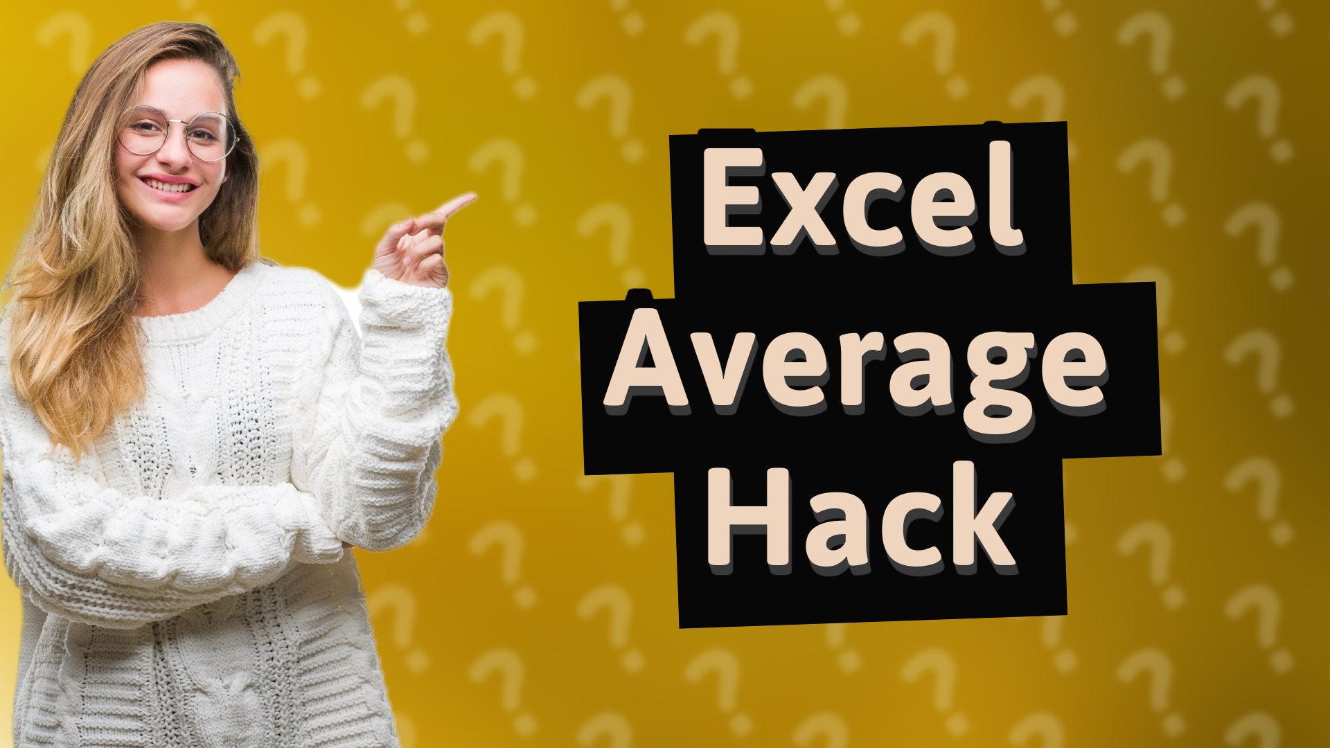 Excel Average Hack