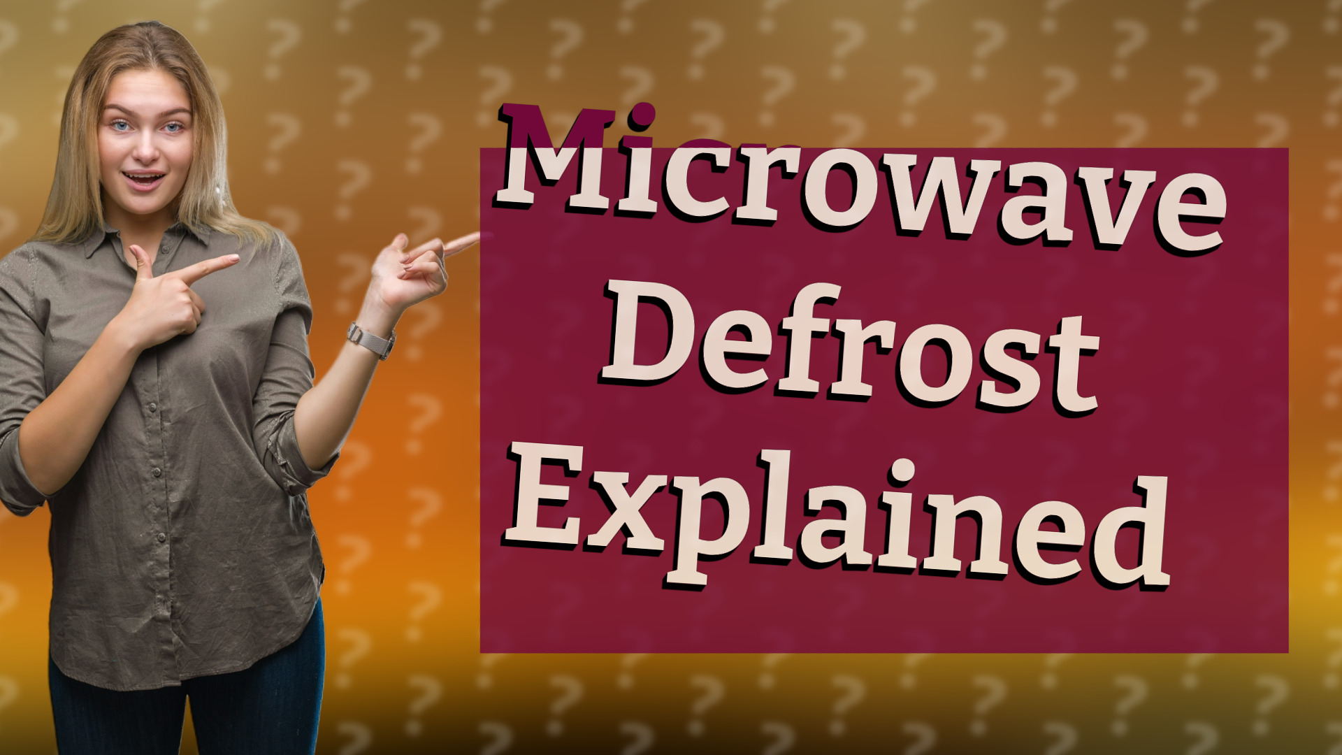 Microwave Defrost Explained