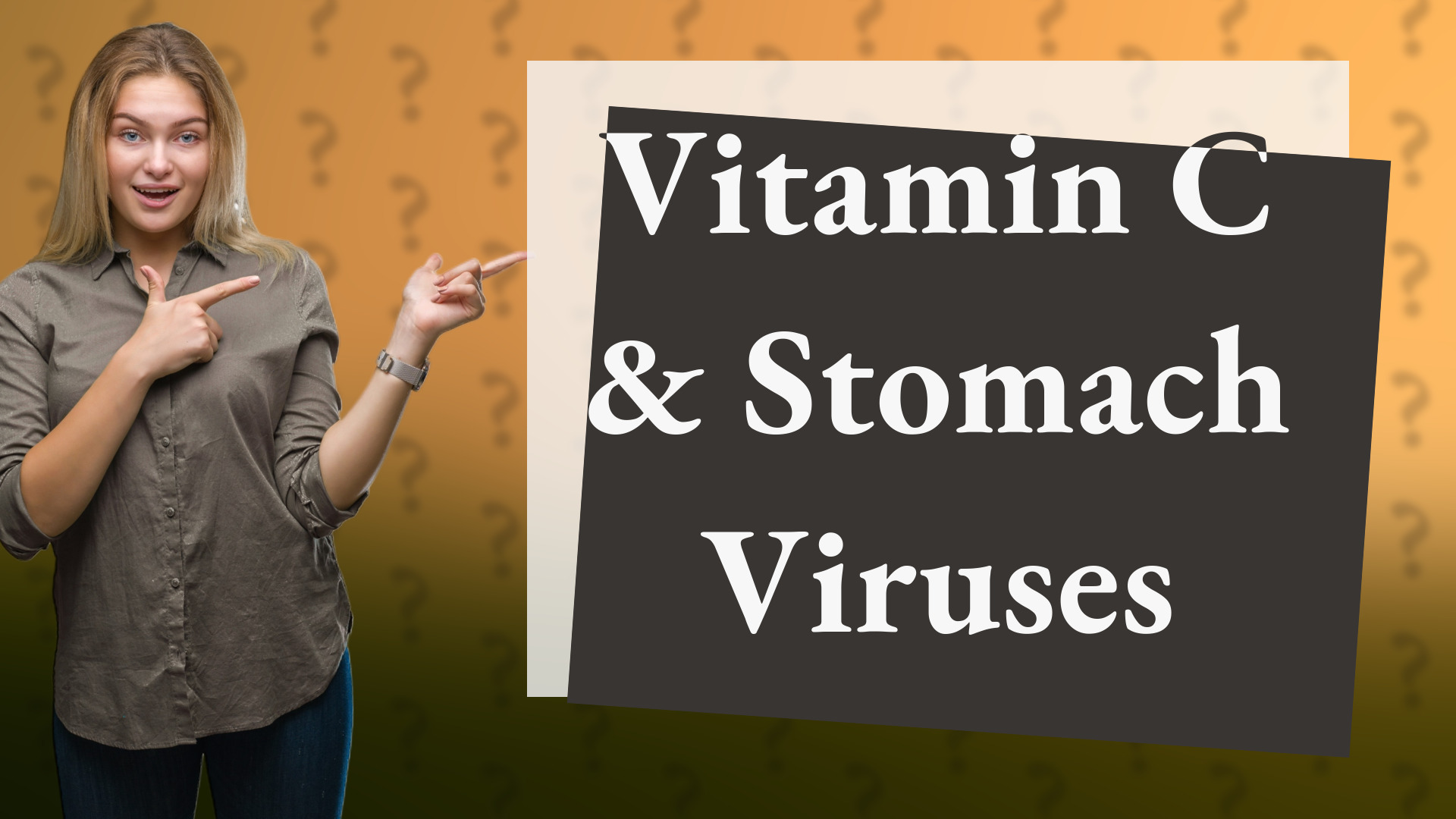 Vitamin C & Stomach Viruses