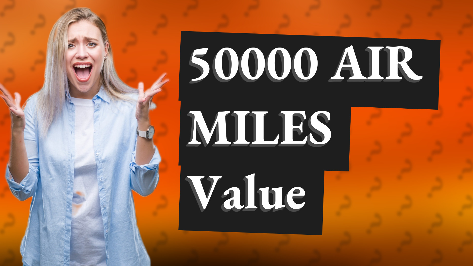 50000 AIR MILES Value