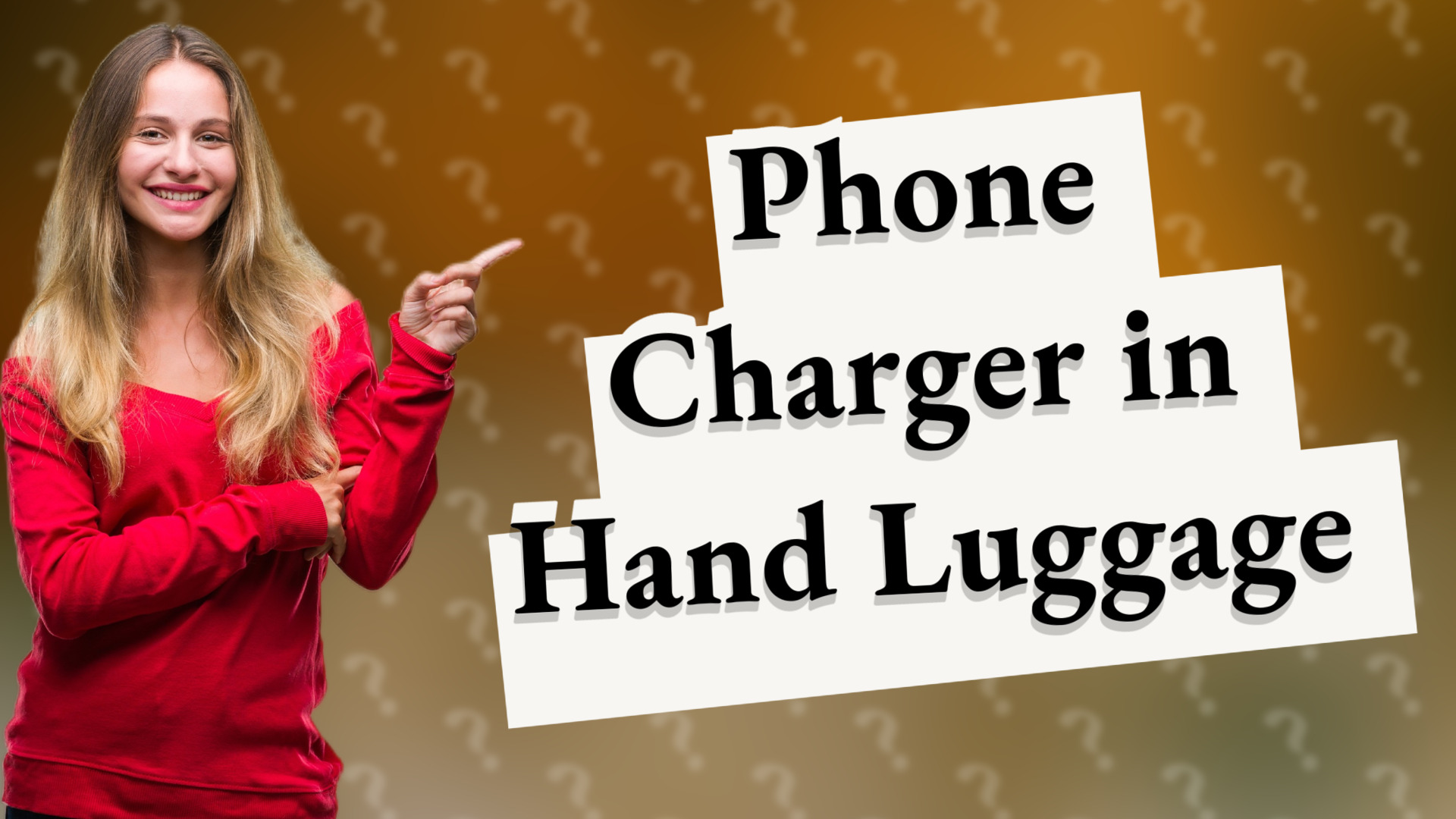 Phone Charger in Hand Luggage